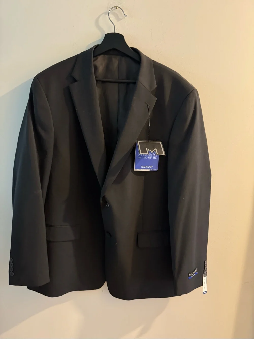 Collection B Men's Black Single-Breasted blazer